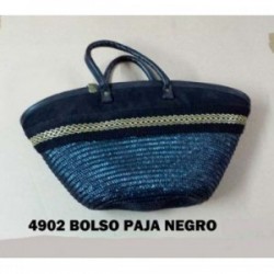 BOLSO PAJA NEGRO DEC. 4902/N