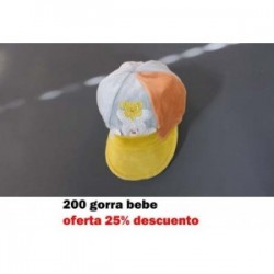 200 GORRA BEBE ANIMALITOS