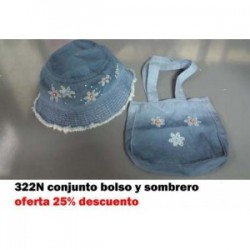 322N CONJ. SOMBRERO Y BOLSO