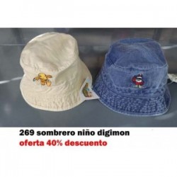 269 SOMBRERO NIÑO DIGIMON
