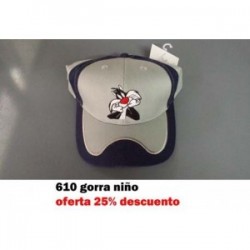 610 GORRA NIÑO 3 PERSONAJES