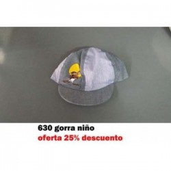 630 GORRA NIÑO TRES PERSONAJES